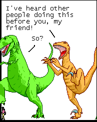 Moral: [Don't] take advice from a dinosaur.