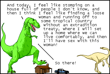 Moral: [Don't] take advice from a dinosaur.